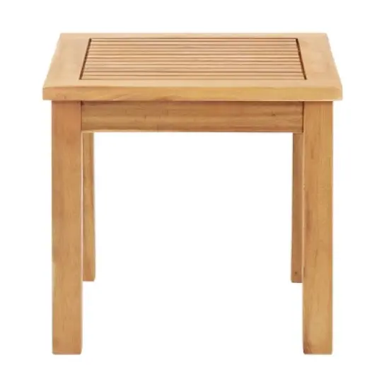 Barre 3pc Outdoor Bistro Set - Natural - Alaterre Furniture image {5}