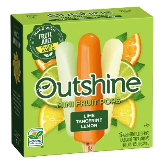 Outshine Lime Tangerine & Lemon Frozen Fruit Bars - 12ct image {6}