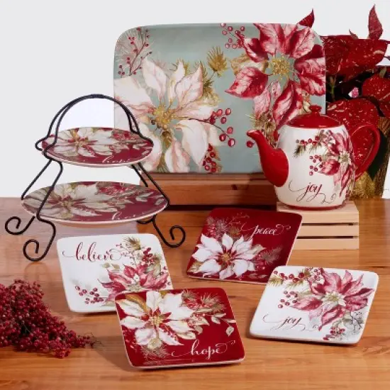 Certified International Winters Joy Rectangular Platter image {2}