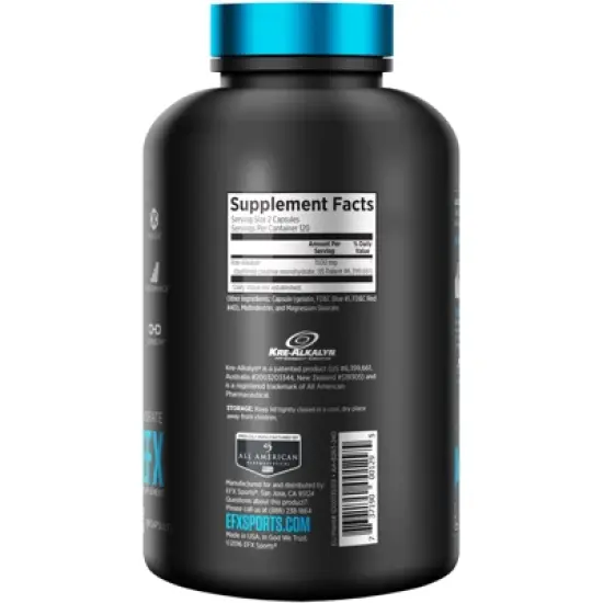 EFX Sports Kre-Alkalyn EFX, 240 Capsules (750 mg per Capsule) image {2}