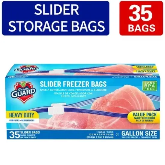 Slider Storage Bags, Zippered Fresh-keeping Bag, Heavy Duty Food Sorting Storage Bag, Food Preservation Sealed Bag image {12}