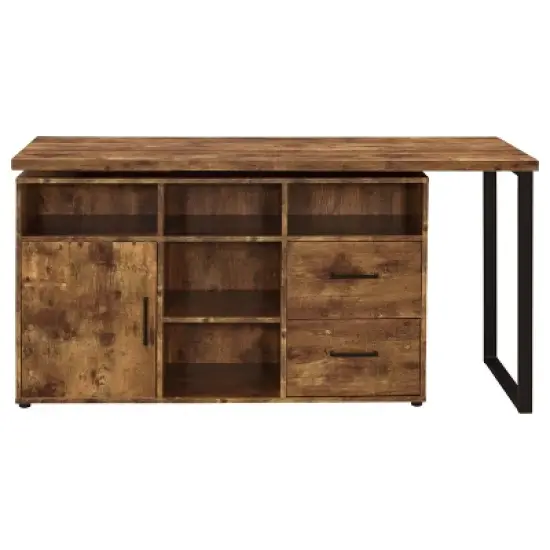 Hertford 2 Drawer L-Shape Desk - Coaster image {9}