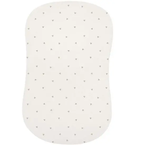 Ely's & Co. Waterproof Bassinet Sheet Set -Berry and Cluster Dot Sage 2 Pack image {2}