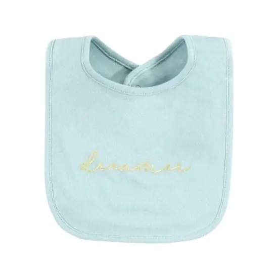 Hudson Baby Infant Girl Cotton Bibs, Modern Rainbow, One Size image {4}