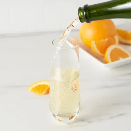 True Stemless Champagne Flutes Glasses - Stemless Mimosa Glasses - Wine Flutes Glass 9oz Set of 4 image {5}