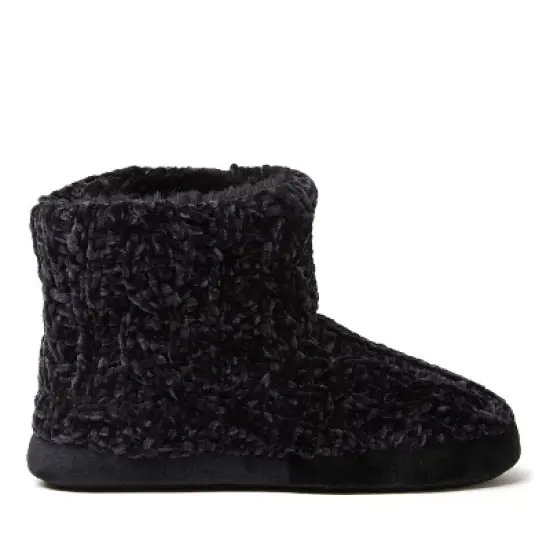 Dearfoams Women's Leah Chenille Cable Bootie Slipper image {2}