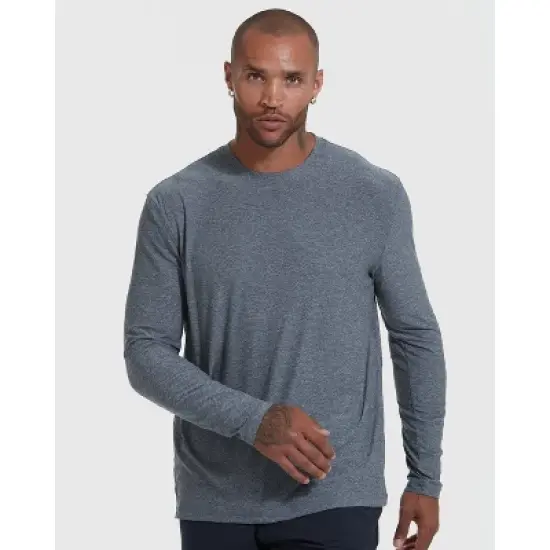 Men's Active Long Sleeve Crew Neck T-Shirt - True Classic image {9}