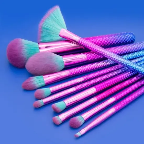 MODA Brush Prismatic Signature 10pc Makeup Brush Kit, Includes Radiance, Blender, and Crease Makeup Brushes image {6}