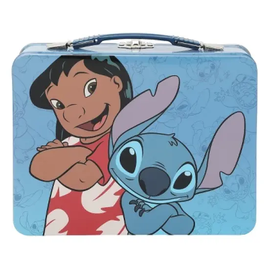 Lilo & Stitch Best Friends Blue Tin Tote image {3}