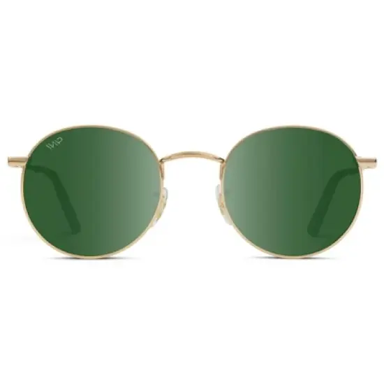 WMP Eyewear Trendy Round Metal Frame Polarized Sunglasses image {8}