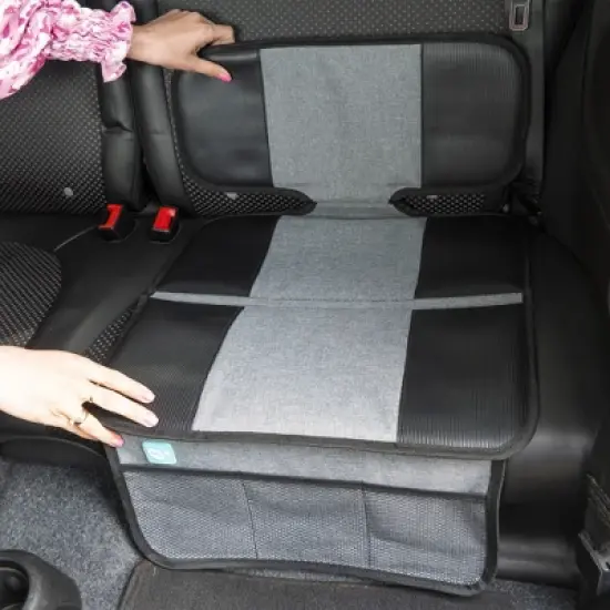 Joybi Lower Child Seat Protection Mat, Universal Protective Cover for Car Seats image {4}