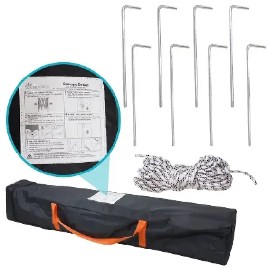 Sunnydaze Standard Pop Up Canopy with Carry Bag image {10}