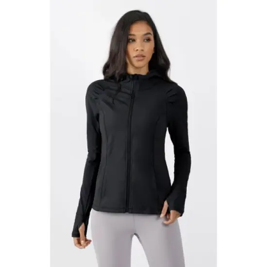 Yogalicious - Women's Slim Fit Hooded Track Jacket image {5}