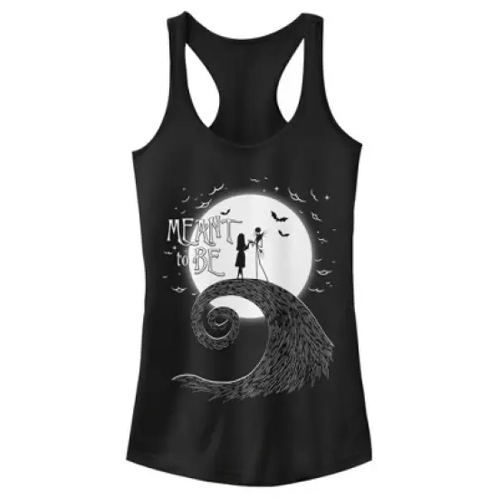 Junior's The Nightmare Before Christmas Halloween Jack Skellington Sally Meant to Be Racerback Tank Top image {4}