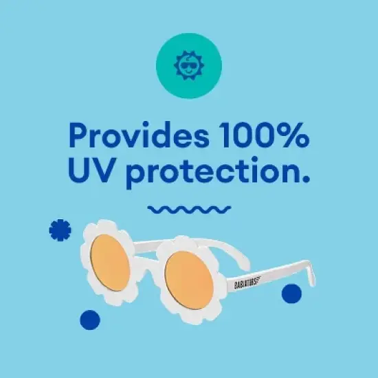 Babiators Children&rsquo;s Polarized Flower Shaped UV Sunglasses Bendable Flexible Durable Shatterproof Baby Safe - Free Carry Case Included!! image {6}