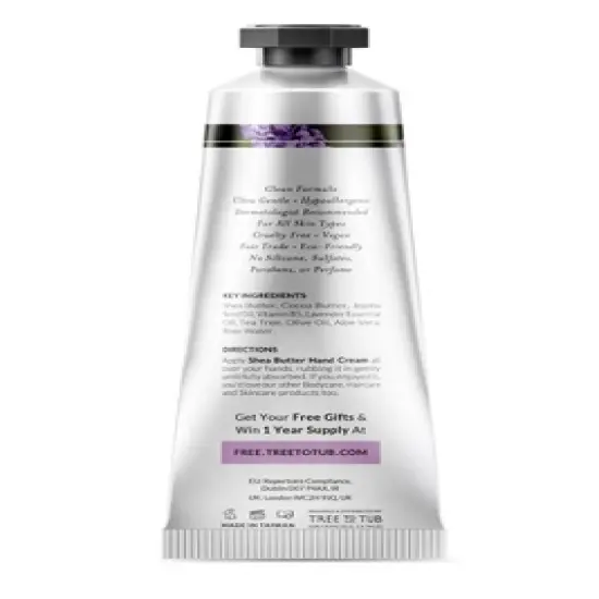 Tree To Tub Cocoa & Shea Butter Anti-Aging Hand Cream for Dry Hands image {3}