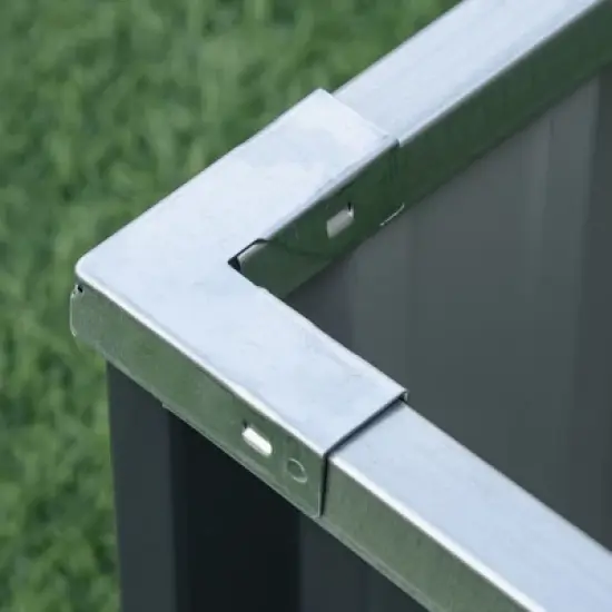 Outsunny 69'' x 36'' Galvanized Raised Garden Bed, DIY Large Planter for Outdoor Plants, No Bottom w/ A Pairs of Glove for Backyard, Patio to Grow Vegetables, Herbs, and Flowers image {4}