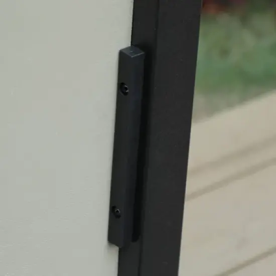 7pc Patio Set with Steel Table with 1.57" Umbrella Hole & Padded Sling C-Spring Arm Chairs - Captiva Designs image {8}