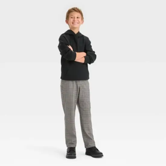 Boys' Woven Plaid Pull-On Pants - art class&trade; image {2}