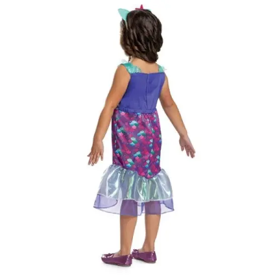 Toddler Gabby's Dollhouse Mercat Halloween Costume Dress with Headpiece 2T image {1}