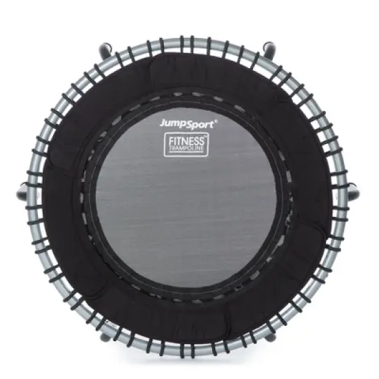 JumpSport 370 Home Gym 39 Inch Heavy Duty Fitness Trampoline with 4-In-1 DVD for Customized Strength and Cardio Exercises, Black image {2}