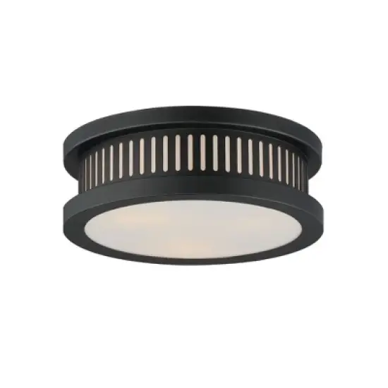 Maxim Lighting Oxford 3 - Light Flush Mount in  Black image {1}