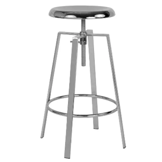Flash Furniture Toledo Industrial Style Barstool with Swivel Lift Adjustable Height Seat image {11}