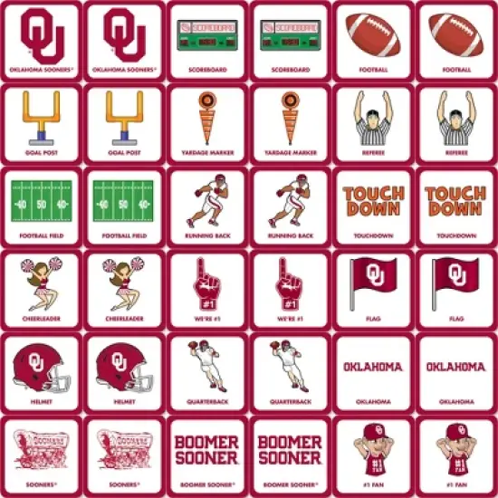 MasterPieces Officially Licensed NCAA Oklahoma Sooners Matching Game for Kids and Families image {2}