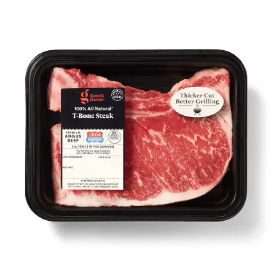 USDA Choice Angus Beef T-Bone Steak - price per lb - Good & Gather&trade; image {5}