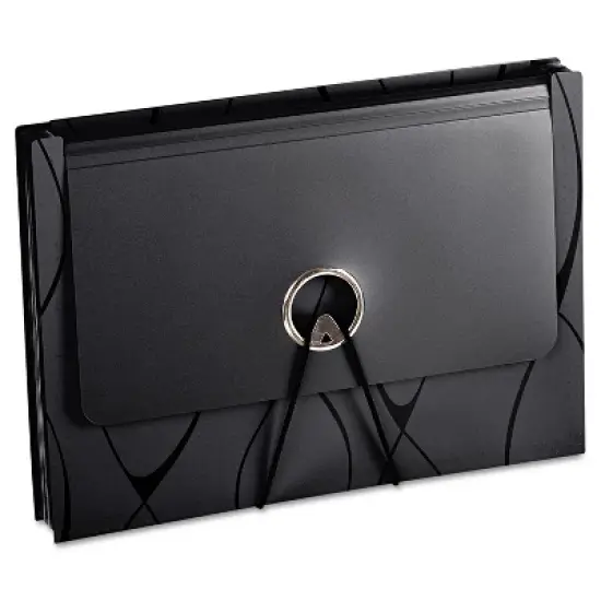 Pendaflex Sliding Cover Expanding File 13 Pockets 1/6 Tab Letter Black 02327 image {5}