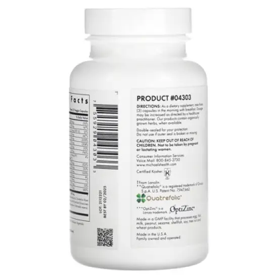 Michael's Health For Women Multivitamin, 90 Vegetarian Capsules image {2}