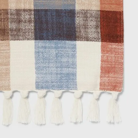 14"x72" Table Runner 'Multi-Plaid' - Threshold&trade; image {2}