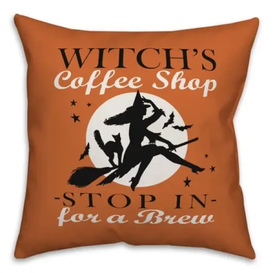 Creative Products Witch's Coffee Shop 18x18 Indoor / Outdoor Pillow image {3}