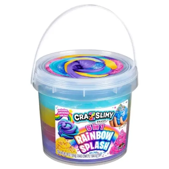 Cra-Z-Slimy 5 in 1 Bucket: Creativity Focus, Slime & Putty Toy, 38.5 Net Weight, Single Piece Set image {2}