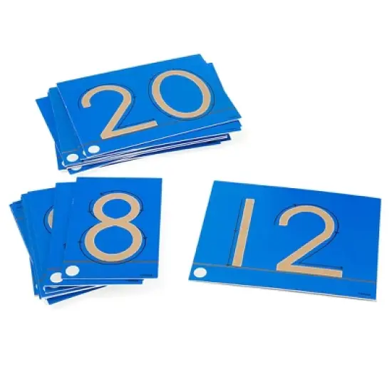 Didax Tactile Sandpaper Numerals 0-20 image {2}