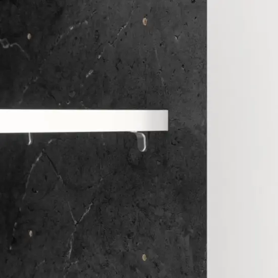 Myro Kitchen Island Faux Black Stone/White - South Shore image {5}