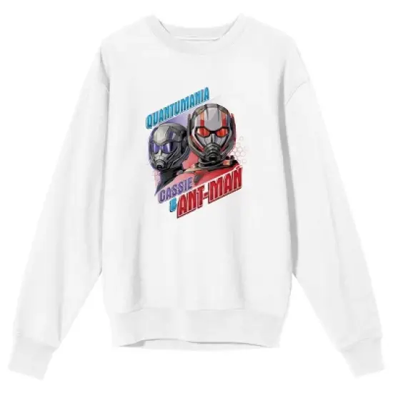 Ant-Man And The Wasp Quantumania Cassie & Ant-Man Crew Neck Long Sleeve White Adult Tee image {5}