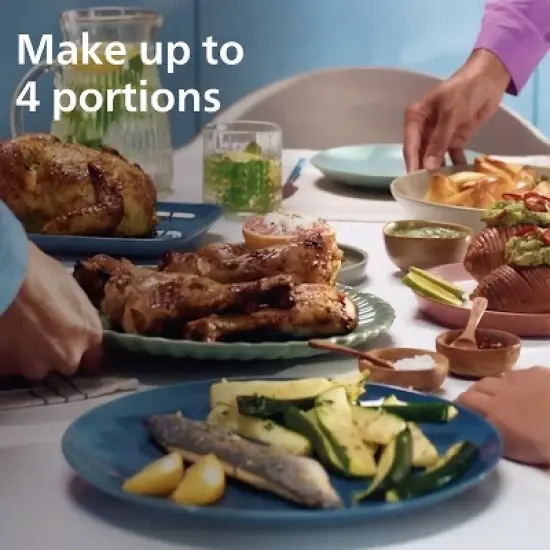 Philips 3000 Series 9.5qt Dual Basket Air Fryer Black image {6}