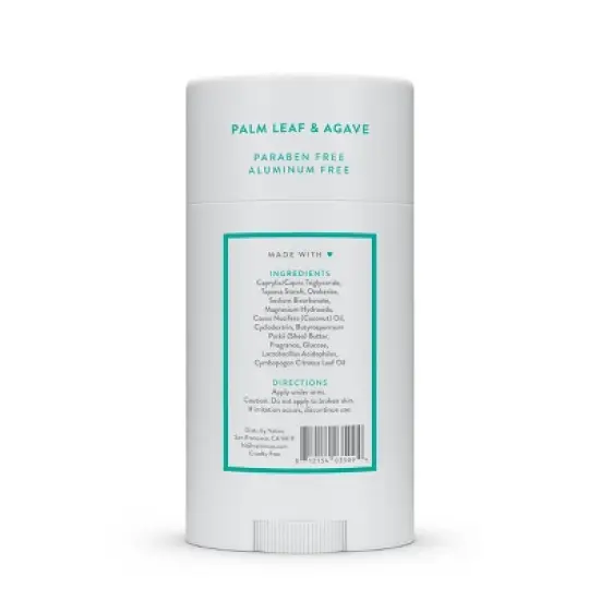 Native Palm Leaf and Agave Deodorant - 2.65oz image {1}