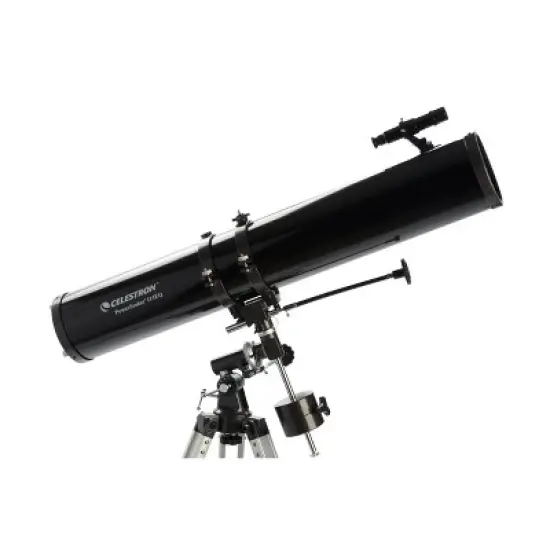 Celestron PowerSeeker 114EQ Telescope with Basic Smartphone Adapter - Black image {1}