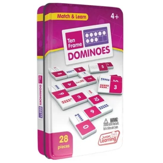 Junior Learning Ten Frames Dominoes, 2 Sets image {1}
