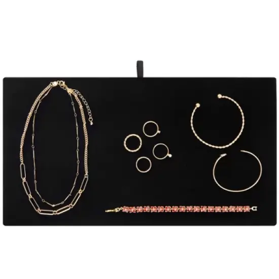 Juvale 6 Pack Velvet Jewelry Display Tray for Selling and Displaying Necklaces, Earrings, Jewels, Bracelets, Anklets, Rings, Gemstones, Chains, 14 in image {3}