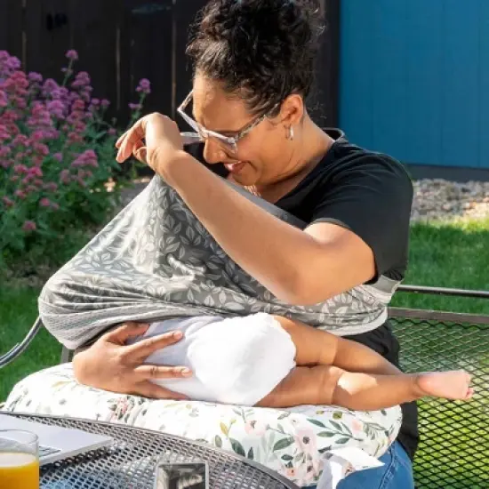 Boppy Original Support Nursing Pillow - Pink Garden image {3}