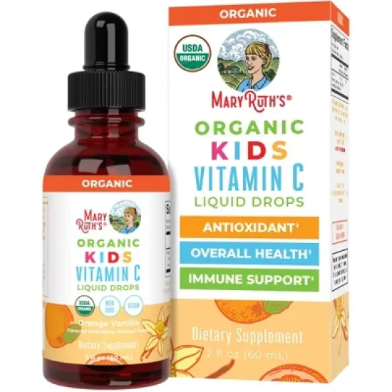 MaryRuth's Kids Vitamin C Drops, Orange Vanilla, Org, 2 oz image {11}