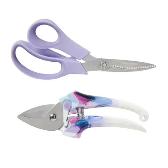Fiskars 2pc Designer Pruner Garden Tool Set Lavender image {5}