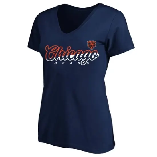 NFL Chicago Bears Short Sleeve V-Neck Plus Size T-Shirt image {3}