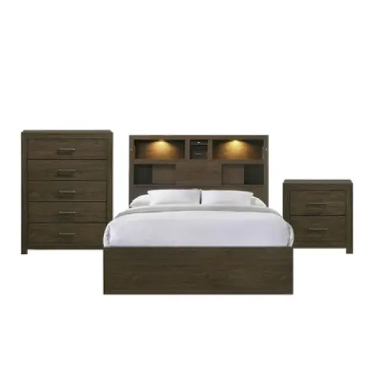 3pc Hendrix Music Bedroom Set Walnut - Picket House Furnishings image {19}