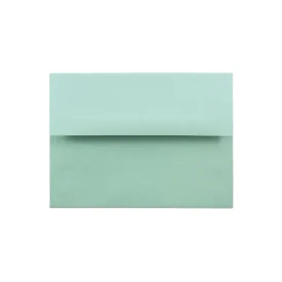 JAM Paper A6 Invitation Envelopes 4.75 x 6.5 Aqua Blue 25/Pack (157460) image {2}