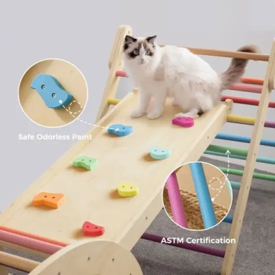 Tiny Land&reg; 7-in-1 Rainbow Climbing Set image {6}