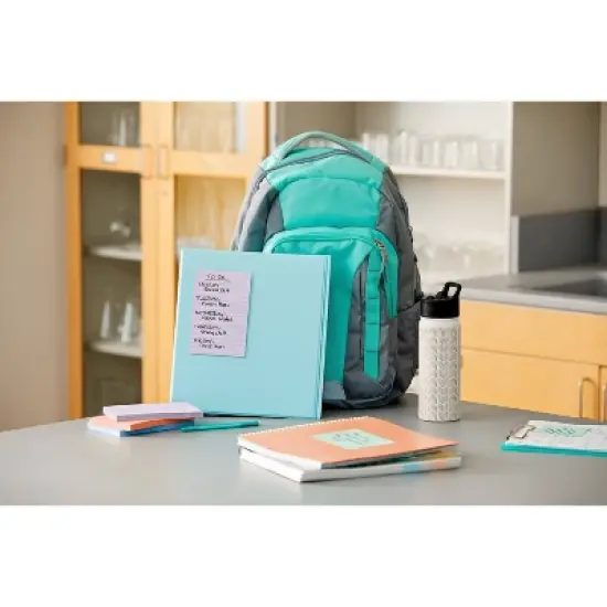 Post-it Recycled Super Sticky Notes 4"x6" Pastels: Large Unbound Multicolored Sticky Notes, 180 Sheets, 100% Recycled Paper image {11}